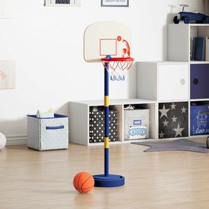 vidaXL Basketbalstandaard met bal en pomp hoogte verstelbaar 90/121 cm