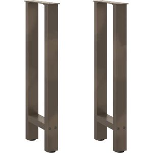 vidaXL Console Tafelpoten - 2 Stuks - 38x72 cm - Staal - Naturel