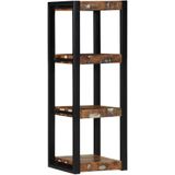 vidaXL - Wandschap - Meerkleurig - Massief Gerecycled Hout