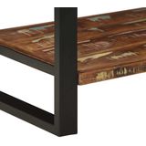 vidaXL - Kledingrek - Massief Gerecycled Hout - Meerkleurig - 80x40x190 cm