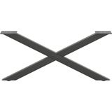 vidaXL - Salontafelpoten - 2 - st - X-vormigx(30) - cm - staal - antraciet