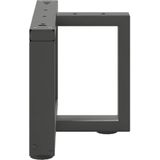 vidaXL - Salontafelpoten - 2 - st - T-vormig - 40x25x(30) - cm - staal - antraciet