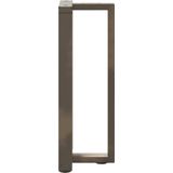 vidaXL Console tafelpoten 2 st T-vormig 25x28x(72-73)cm staal naturel