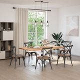 vidaXL - Eettafelpoot - Spider Vorm - Wit - Staal