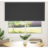 vidaXL - Rolgordijn - verduisterend - 145x130 - cm - stofbreedte - 141,6 - cm - zwart