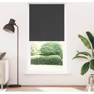 vidaXL Verdunkelungsrollo Schwarz 105x210 cm Stoffbreite 100,7 cm