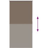vidaXL - Rolgordijn - verduisterend - koffie - 85x130 - cm - stofbreedte - 80,7 - cm