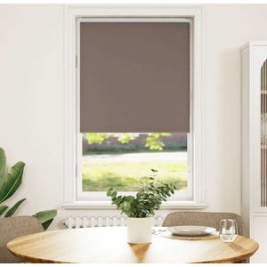 vidaXL - Rolgordijn - verduisterend - koffie - 85x130 - cm - stofbreedte - 80,7 - cm