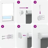 vidaXL - Rolgordijn - verduisterend - 150x130 - cm - stofbreedte - 146,6 - cm