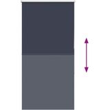 vidaXL Rolgordijn verduisterend 70x130cm stofbreedte 65,7 cm polyester