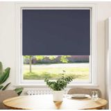 vidaXL Rolgordijn verduisterend 90x150cm stofbreedte 85,7 cm polyester