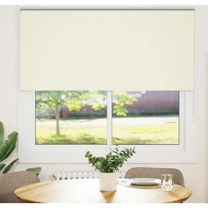 vidaXL Verdunkelungsrollo Cremeweiß 150x130cm Stoffbreite 146,6cm
