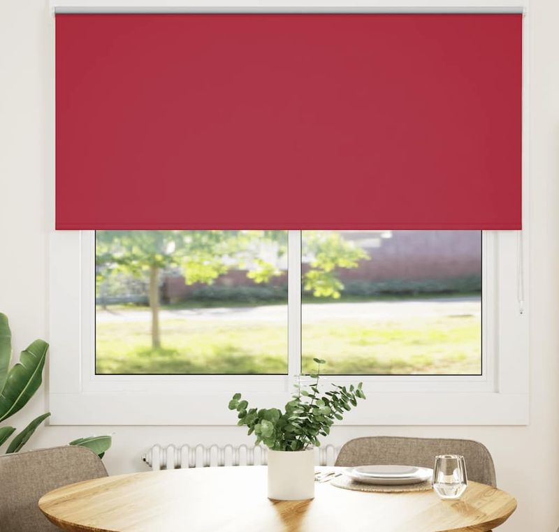 vidaXL Rolgordijn - Grijs - 100% Polyester - Verduisterend