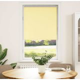 vidaXL Rolgordijn verduisterend 85x130 cm stofbreedte 80,7cm geel