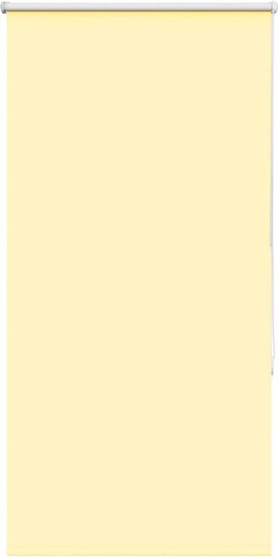 vidaXL Rolgordijn verduisterend 85x130 cm stofbreedte 80,7cm geel