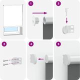 vidaXL Verdunkelungsrollo Gelb 155x150cm Stoffbreite 151,6cm Polyester