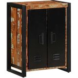vidaXL - Dressoir - 55x35x70 - cm - massief - gerecycled - hout - meerkleurig