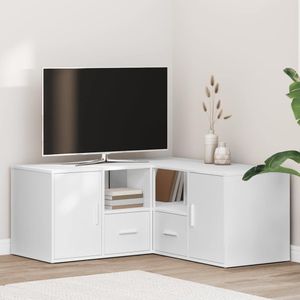 vidaXL - Hoekkast - Wit - Bewerkt Hout - 160x40x45 cm