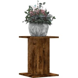 vidaXL Plantenstandaards 2 st 30x30x40 cm bewerkt hout gerookt eiken