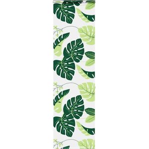 Douchegordijn groene geometrie polyester stof badkamer gordijn, lang douchegordijn voering wasbaar schimmel schimmelbestendig, met 12 gordijnhaken waterdicht badgordijn 120 x 200 cm