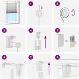 Plisségordijn - 100% Polyester - Elegant Design - Gemakkelijk Onderhoud