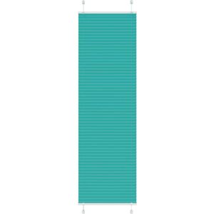 vidaXL - Plissé - rolgordijn - 65x200 - cm - stofbreedte - 64,4 - cm - petrol - groen