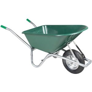 vidaXL - Kruiwagen - Groen - Gegalvaniseerd Staal en Kunststof - 90 L