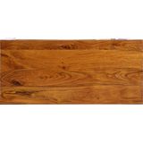 vidaXL Bureau - Bruin - Massief Acaciahout - Gelakt