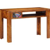 vidaXL Bureau - Bruin - Massief Acaciahout - Gelakt