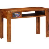 vidaXL Bureau - Bruin - Massief Acaciahout - Gelakt
