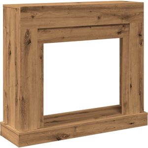 vidaXL - Haardombouw - Hout - Eikenkleurig - 100x30x87,5 cm