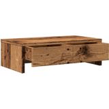 vidaXL Monitorstandaard met lades 50x27x15 cm bewerkt hout oud hout