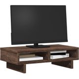 vidaXL Monitorstandaard 50x27x15 cm bewerkt hout bruin eikenkleurig
