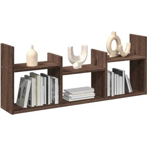 vidaXL - Wandkastx18x40 - cm - bewerkt - hout - bruin - eikenkleur