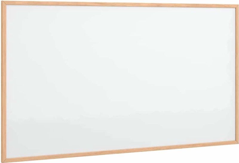 vidaXL - Magnetisch - whiteboard - met - massief - grenenhouten - frame - 100x55 - cm