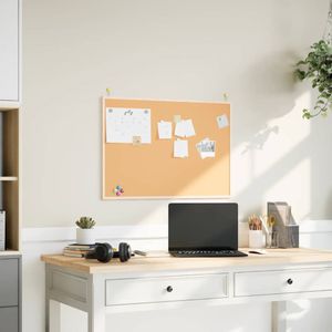 vidaXL Korktafel mit massivem Kiefernholzrahmen 80x55 cm