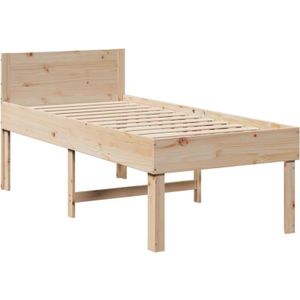 Massivholzbett ohne Matratze 75x190 cm Kiefernholz Vidaxl