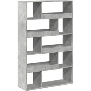 vidaXL - Kamerscherm - Betongrijs - Bewerkt Hout - 100x33x156,5 cm