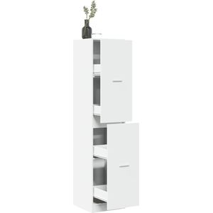 vidaXL - Apothekerskast - Wit - Bewerkt Hout - 40x41x174,5 cm