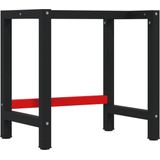 Werkbank - Beukenhout - Gepoeerd Metaal - Groot Werkgebied