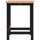 Werkbank - Beukenhout - Gepoeerd Metaal - Groot Werkgebied