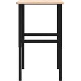 Werkbank - Massief Eikenhout - Gepubliceerd Metaal - Groot Werkgebied