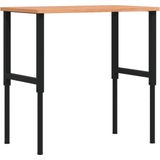 Werkbank - Beukenhout - Gepoeerd Coated Metaal - Groot Werkgebied