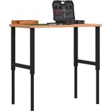 Werkbank - Beukenhout - Gepoeerd Coated Metaal - Groot Werkgebied