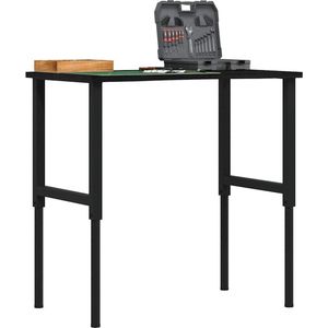 vidaXL - Werkbank - Donkerbruin - Eikenhout - 100x60 cm