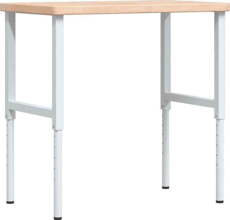 Werkbank - Eikenhout - Gepubliceerd Metaal - Stabiel en Duurzaam