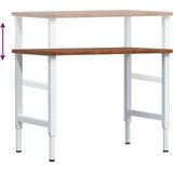 Werkbank - Eikenhout - Gepubliceerd Metaal - Groot Werkgebied