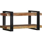 Wandschap - Massief Gerecycled Hout - Ruimtebesparend - Unieke Uitstraling