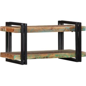 Wandschap - Massief Gerecycled Hout - Ruimtebesparend - Unieke Uitstraling