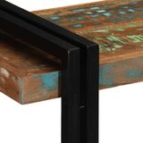 vidaXL - Wandschap - Massief Gerecycled Hout - Meerkleurig